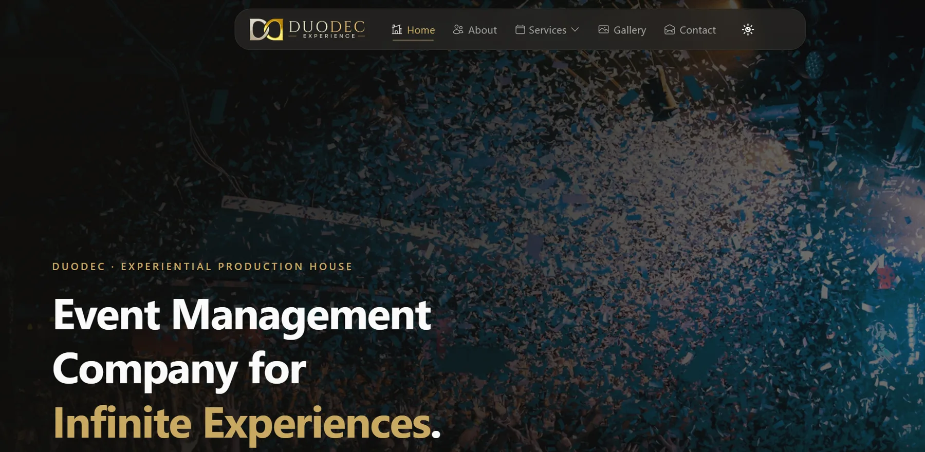 DuoDec Experience website homepage